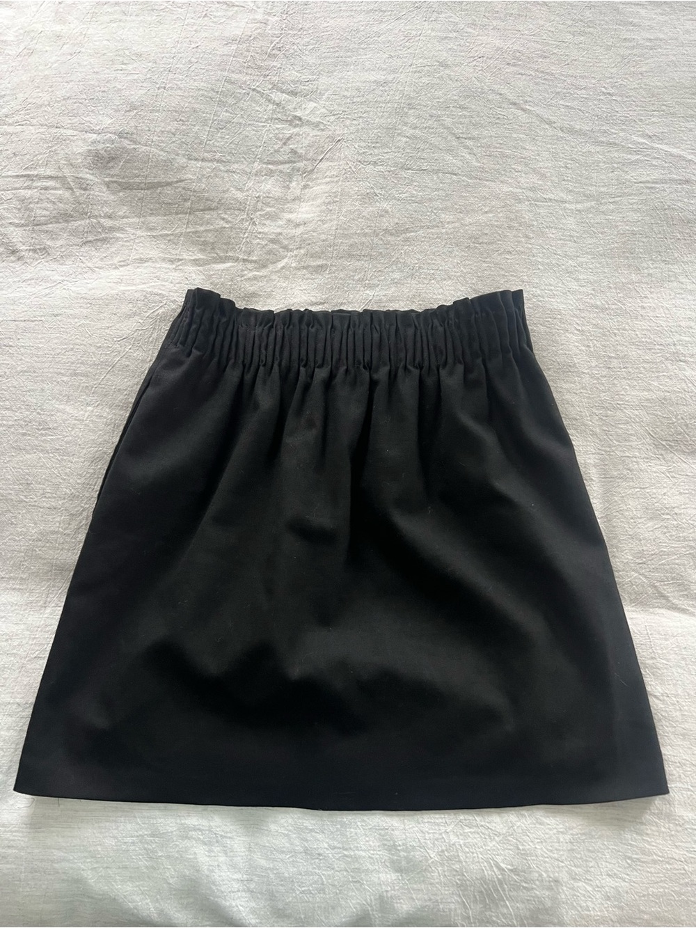 J. Crew Black Elastic-Waist Skirt